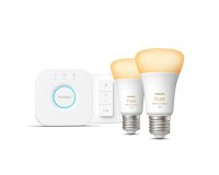 Philips Hue White ambience Starter kit: 2 E27 smart bulbs (1100) + dimmer switch