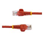 StarTech.com Câble réseau Cat5e UTP sans crochet de 2m - Cordon Ethernet RJ45 anti-accroc - M/M - Rouge