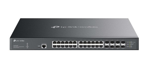 TP-Link Omada SX3832MPP commutateur réseau Géré L2+ 10G Ethernet (100/1000/10000) Connexion Ethernet, supportant l'alimentation via ce port (PoE) DIN rail Noir