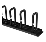 StarTech.com Lot de 2 Systèmes de Gestion des Câbles pour Rack Serveur Vertical 20U avec Crochets à Anneau en D, Panneaux de Gestion des Câbles pour Tack Téseau 40U, 2 Organiseurs de Câbles de 91cm
