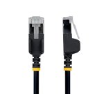 StarTech.com 15cm Black Ultra Slim Cat6A Ethernet Cable, 10 Pack, Snagless, FTP, Pure Bare Copper Wire, 34AWG Ultra Slim RJ45 Network Patch Cord, Individually Tested