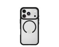 OtterBox React MagSafe Series for Apple iPhone 17 Pro, Black Crystal, Clear/Black