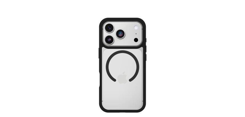 OtterBox React MagSafe Series pour Apple iPhone 17 Pro, noir Crystal, transparente/noir