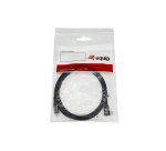 Equip 128891 Cavo USB 2.0 da C a C angolato a 90°, M/M, 1,0 m, PD 100W, nero