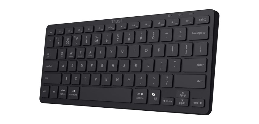 Trust Nado II Tastiera Bluetooth® multi-dispositivo - Nero US