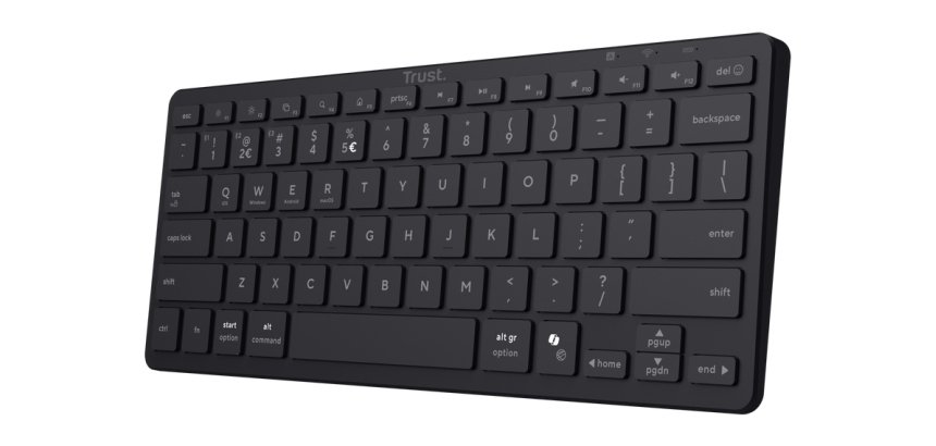Trust Nado II clavier maison/bureau USB + Bluetooth AZERTY Français Noir