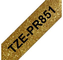 Brother TZE-PR851 nastro per etichettatrice Nero dorato