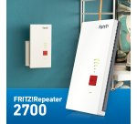 Repeater FRITZ! 2700 International Ripetitore di rete 6500 Mbit/s Bianco