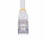 StarTech.com Câble Ethernet CAT8 Blanc de 1m, RJ45 Snagless, 25G/40G, 2000MHz, 100W PoE++, S/FTP, Fil de Cuivre Pur 26AWG, LSZH, Cordon de Raccordement Réseau Blindé avec Serre-Câble, Testé par Fluke Channel