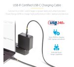 StarTech.com 2m USB-C Charging Cable, USB-IF Certified USB C Cable, 240W PD EPR, USB 2.0 Type-C Laptop Charger Cord, USB-C Data Transfer Cable, TPE Jacket, M/M