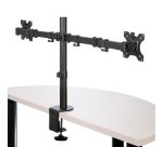 StarTech.com Desk Mount Dual Monitor Arm - Desk Clamp / Grommet VESA Monitor Mount for up to 32" (17.6lb/8kg) Displays - Ergonomic Articulating Monitor Arm - Height Adjustable/Tilt/Swivel/Rotating