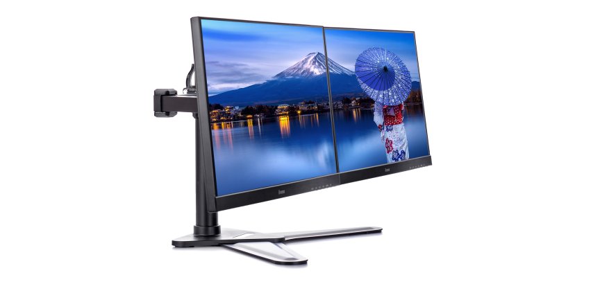 iiyama DS1002D-B1 support d'écran plat pour bureau 81,3 cm (32") Noir