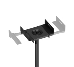 AISENS Soporte Universal De Suelo Giratorio E Inclinable Para Altavoces, Negro