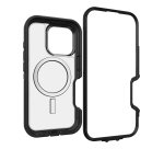 OtterBox Defender Series XT Clear pour MagSafe pour iPhone 16 Pro, Dark Side
