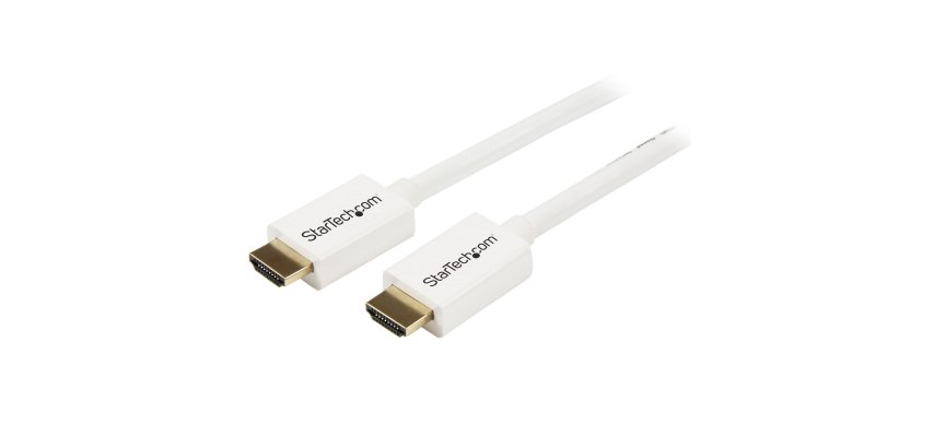 StarTech.com 3m High-Speed-HDMI-Kabel - Ultra HD 4k x 2k HDMI CL3 Kabel zur Installation in Wänden (St/St) - Weiß