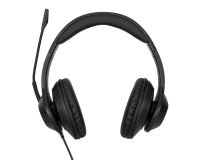 Targus AEH102GL casque Avec fil Arceau Appels/Musique USB Type-A Noir