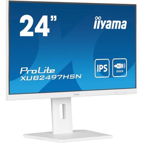 iiyama ProLite XUB2497HSN-W1 écran plat de PC 60,5 cm (23.8") 1920 x 1080 pixels Full HD LED Blanc