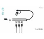 i-tec USB-C/USB-A Metal HUB 1x USB 3.0 + 3x USB 2.0
