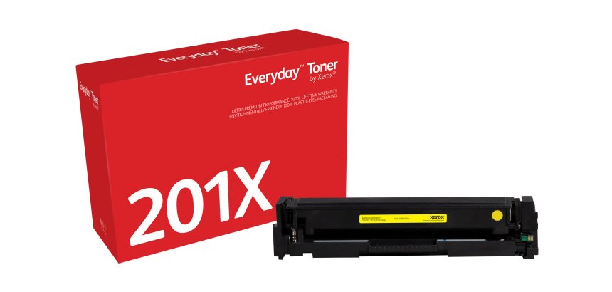 Toner Everyday™ _OEM_NAME_ Jaune de Xerox compatible avec HP 201X (CF402X), Grande capacité