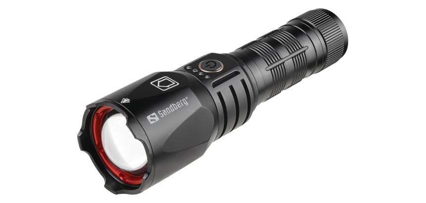 Sandberg 420-89 zaklantaarn Zwart Zaklamp LED