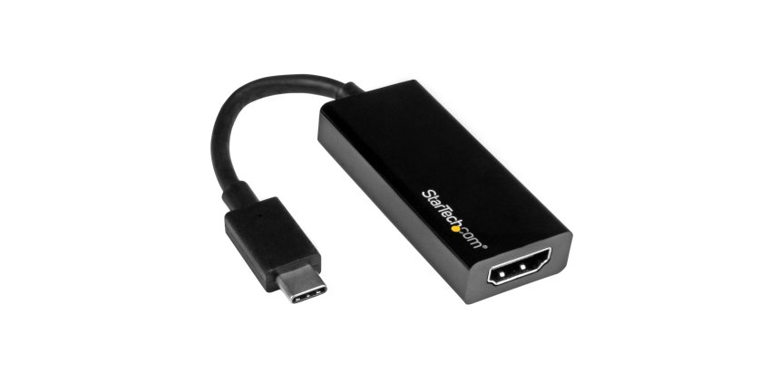 StarTech.com Convertisseur Vidéo USB-C vers HDMI - 4K 30Hz - Compatible Thunderbolt 3 - USB 3.1 Type-C vers HDMI Moniteur Dongle de Voyage Noir