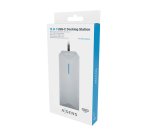 AISENS USB-C Dock 12 En 1, USB-C A 2xHDMI, 1xRJ45, 3xUSB-A, 2xUSB-C, 1xUSB-C PD, 1xAudio, 1xSD, 1xMicro SD, Gris, 30cm