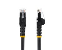StarTech.com Câble Ethernet CAT6 7m - LSZH (Low Smoke Zero Halogen) - 10 Gigabit 250MHz 100W PoE RJ45 10GbE UTP Cordon de raccordement de réseau sans accroc avec décharge de traction - Noir, CAT 6, vérifié ETL, 24AWG