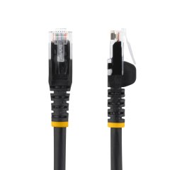 StarTech.com 5m CAT6 Ethernet Cable - LSZH (Low Smoke Zero Halogen) - 10 Gigabit 250Mhz 100W PoE RJ45 10GbE UTP Network Patch Cord Snagless with Strain Relief - Black, CAT 6, ETL Verified, 24AWG