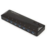 StarTech.com 7 Port USB 3.0 Hub plus dediziertem Ladeport - 2 x 2,4A Port