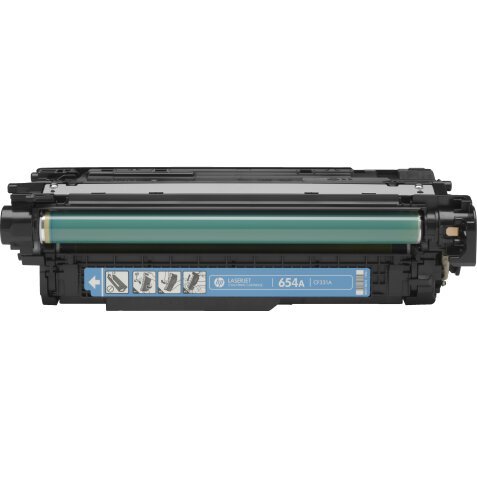 HP 654A toner cyan authentique LaserJet