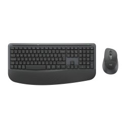 Logitech MK880 Signature Comfort Plus Combo Black (Kit di tastiera e mouse Bluetooth per il massimo comfort tutto il giorno)