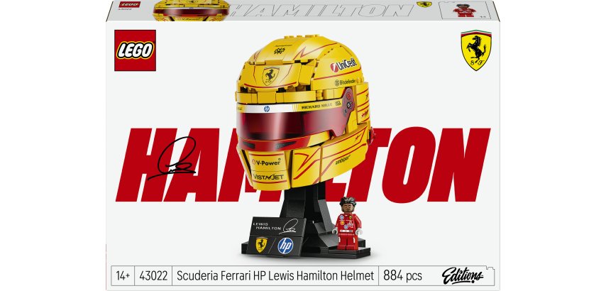 LEGO Scuderia Ferrari HP Lewis Hamilton Helmet