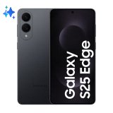 Samsung Galaxy S25 Edge, Smartphone AI, Display 6.7'' QHD+ Dynamic AMOLED 2X, Fotocamera 200MP, RAM 12GB, 512GB, 3.900 mAh, Titanium Jetblack