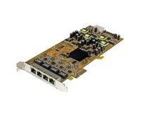 StarTech.com Carte réseau PCIe à 4 ports Gigabit Power over Ethernet - NIC PCI Express PSE / PoE