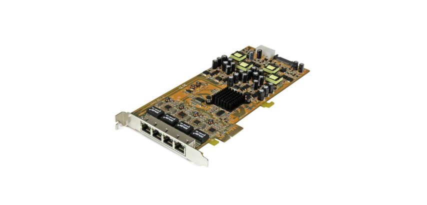StarTech.com Carte réseau PCIe à 4 ports Gigabit Power over Ethernet - NIC PCI Express PSE / PoE