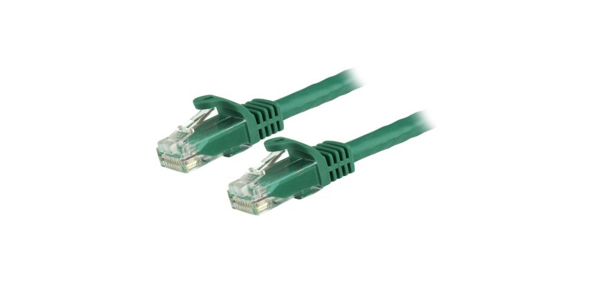 StarTech.com 1.5m CAT6 Ethernet Cable - Green CAT 6 Gigabit Ethernet Wire -250MHz 100W PoE RJ45 UTP Network/Patch Cord Snagless w/Strain Relief Individually Tested