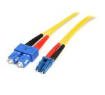 StarTech.com Câble Réseau Fibre Optique LC vers SC Mâle / Mâle - Duplex Monomode 9/125 LSZH - Jaune 7 m