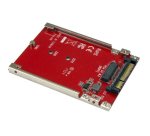 StarTech.com Tarjeta Adaptador PCI Express M.2 a U.2 SFF8639 para SSD NVMe M.2 - Conversor para SSD M.2 - Tarjeta Anfitrión para SSD M.2 - Convertidor de Unidad M.2 PCIe a 2,5" - Rojo