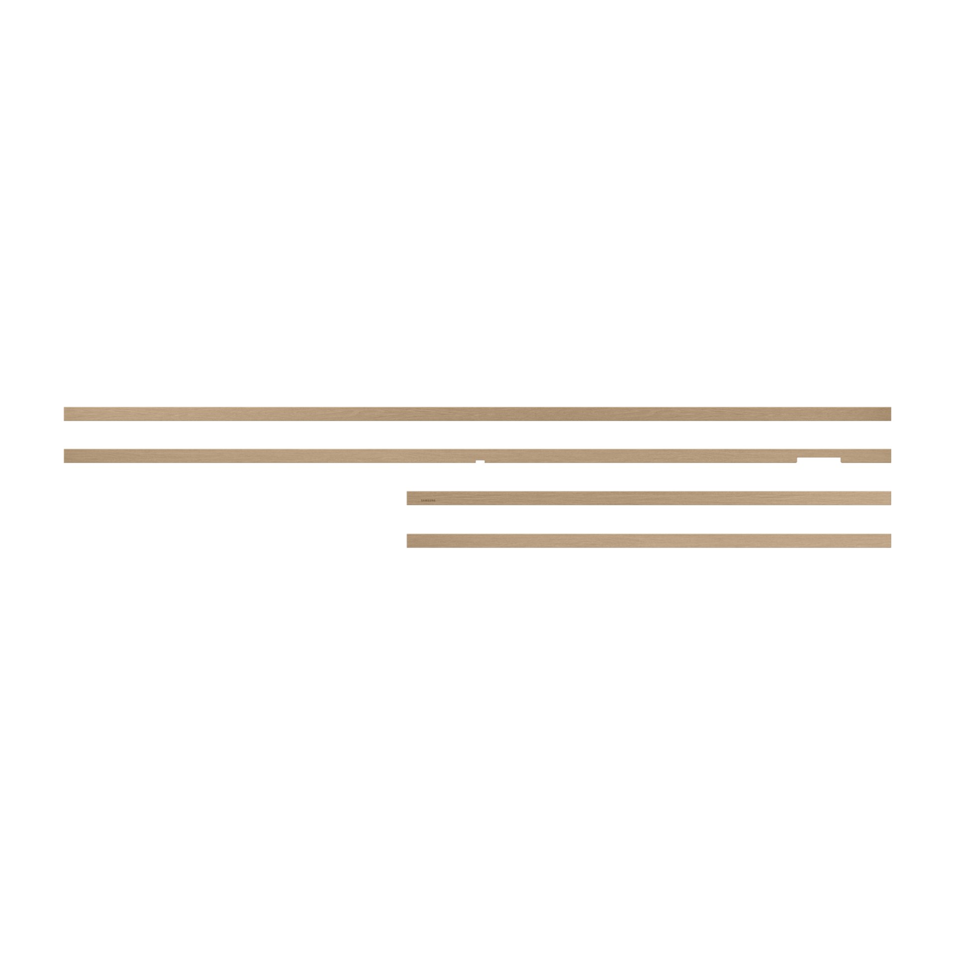 Samsung 85” Customisable Frame White Bezel (2025) - Teak