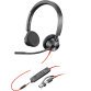 POLY Blackwire 3325 Stereo USB-C Headset + 3,5 mm plug + USB-C/A adapter