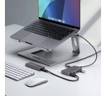 StarTech.com Hub USB-C 4 Ports, 5 Gbps, Alimenté par Bus, Hub USB-C vers 4 Ports USB-A avec Entrée d'Alimentation Auxiliaire USBC, Câble Hôte de 30 cm, Hub USB Portable pour PC de Bureau/Portable