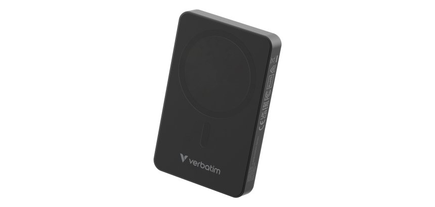 Verbatim Charge 'n' Go Essentials Magnetic Wireless Power Bank 10000 mAh Black