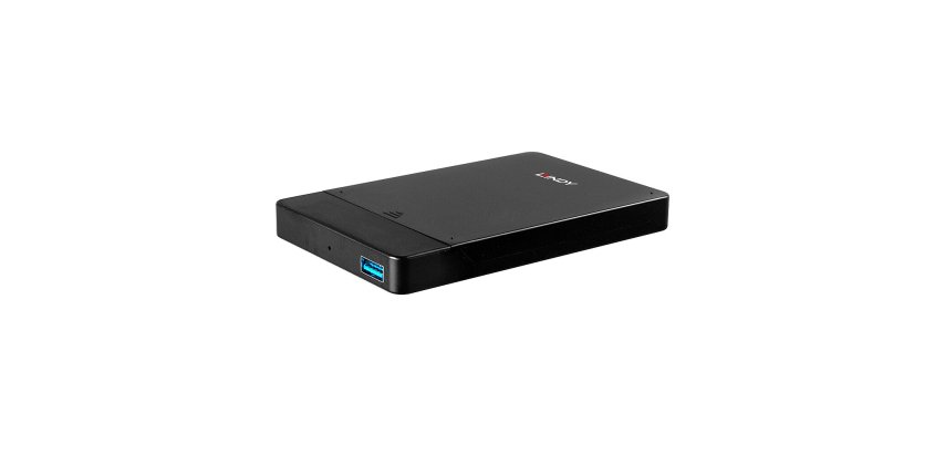 Lindy 43331 caja para disco duro externo Carcasa de disco duro/SSD Negro 2.5"