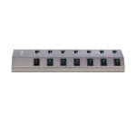StarTech.com 7 Port Self-Powered USB C Hub with Individual On/Off Switches, USB 3.0 (5Gbps) Expansion Hub with Power Supply, Desktop Laptop USB-C to USB-A Splitter