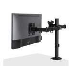 Lindy Support d'écran double fixe et ajustable - Noir