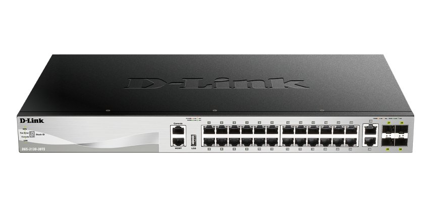 D-Link DGS-3130-30TS/E commutateur réseau Géré L3 Gigabit Ethernet (10/100/1000) Gris