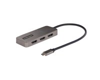 StarTech.com Hub USB-C MST à 3 Ports - Adaptateur Multi-Écrans USB C vers 3x HDMI pour PC Portable - Splitter Triple HDMI Jusqu'à 4K 60Hz avec DP 1.4 Alt Mode & DSC - Hub Thunderbolt 3 vers HDMI avec Câble de 30cm