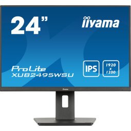 iiyama ProLite XUB2495WSU-B7 computer monitor 61 cm (24") 1920 x 1200 Pixels 4K Ultra HD LED Zwart