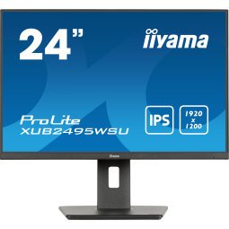 iiyama ProLite XUB2495WSU-B7 écran plat de PC 61 cm (24") 1920 x 1200 pixels 4K Ultra HD LED Noir