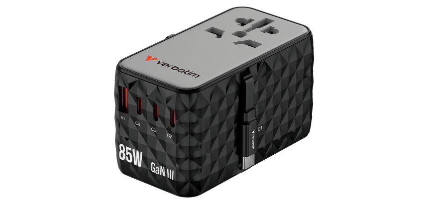 Verbatim Charge 'n' Travel Diamond 85W Retractable Cable CNT-02